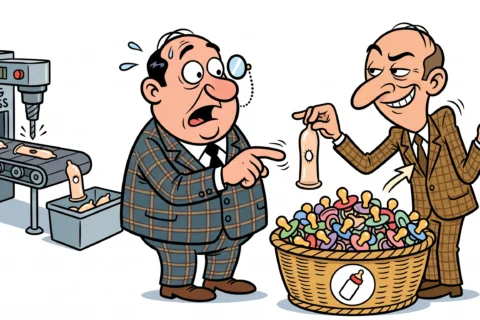 WITZ ÜBER EINE GUMMIFABRIK