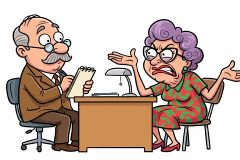 Witz Zu einem Psychiater.
